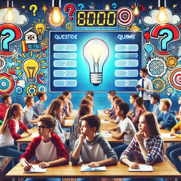 Çocuklar ve gençler, canlı bir sınıf ortamında çeşitli eğitim faaliyetleriyle meşgul. Tabletlerle etkileşimli öğrenme, grup tartışmaları ve yaratıcı projeler gibi etkinlikler yer alıyor. Eğlenceli ve öğrenmeye teşvik eden bir atmosfer sunuluyor.