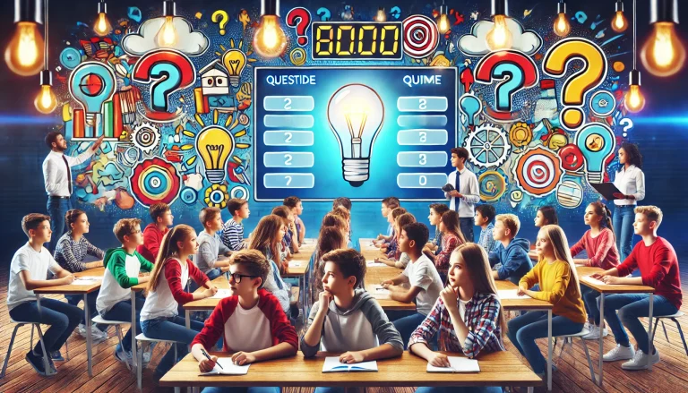 Çocuklar ve gençler, canlı bir sınıf ortamında çeşitli eğitim faaliyetleriyle meşgul. Tabletlerle etkileşimli öğrenme, grup tartışmaları ve yaratıcı projeler gibi etkinlikler yer alıyor. Eğlenceli ve öğrenmeye teşvik eden bir atmosfer sunuluyor.